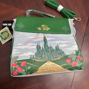 NWT Her Universe Wicked Movie Oz Scenic Crossbody Bag Elphaba Glinda Handbag